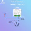 Wiring 1 White369 Smart DIY Switch, Mini, Support Energy Monitor, WiFi, In wall switch, works with Tuya, Smart Life app, Alexa, and Hey Google, White369 Smart mini switch types are 1 Gang, 2g, and 3 Gangs Available in Jordan by White369 Shop
