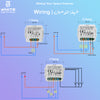 Wiring of White 369 DIY Smart Switches 1 Gang, 2 Gang, 3 Gang, and Free Contact, Support Tuya & Smart Life App and Alexa